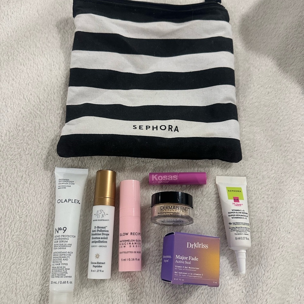 Sephora Skincare Bag with Products